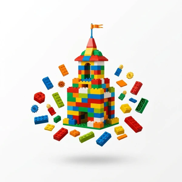 Детские товары p036 Конструктор BuildKids, 350 деталей